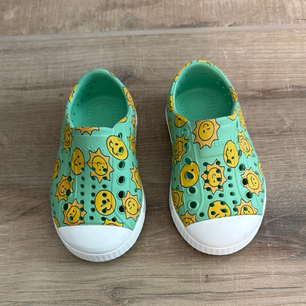 Native Green and Yellow Water Shoes with Ventilation
